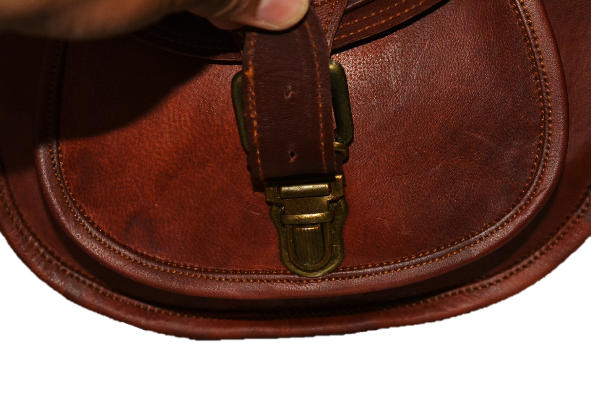 Handmade Women Leather Vintage Style Genuine Brown Leather Cross Body Shoulder Bag Purse - Image 5