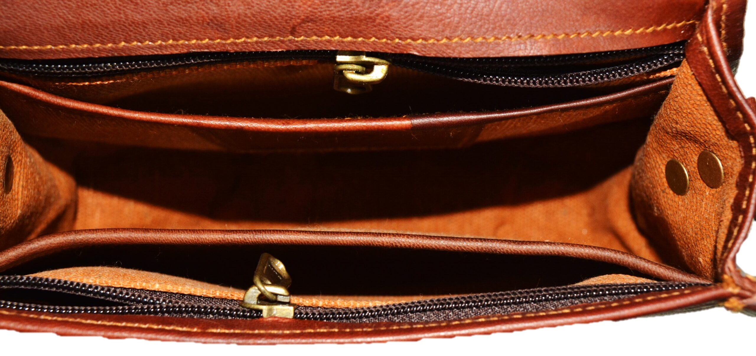 Handmade Women Leather Vintage Style Genuine Brown Leather Cross Body Shoulder Bag Purse - Image 6