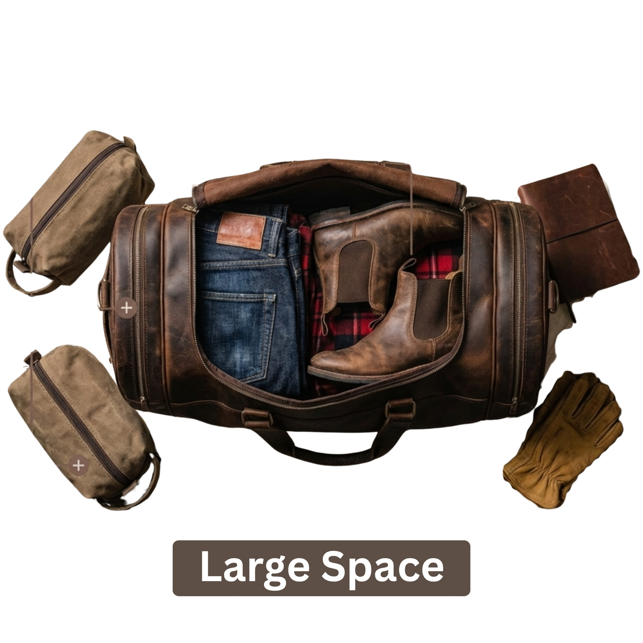 The Ranthambore | Unisex Leather Duffle - Image 6