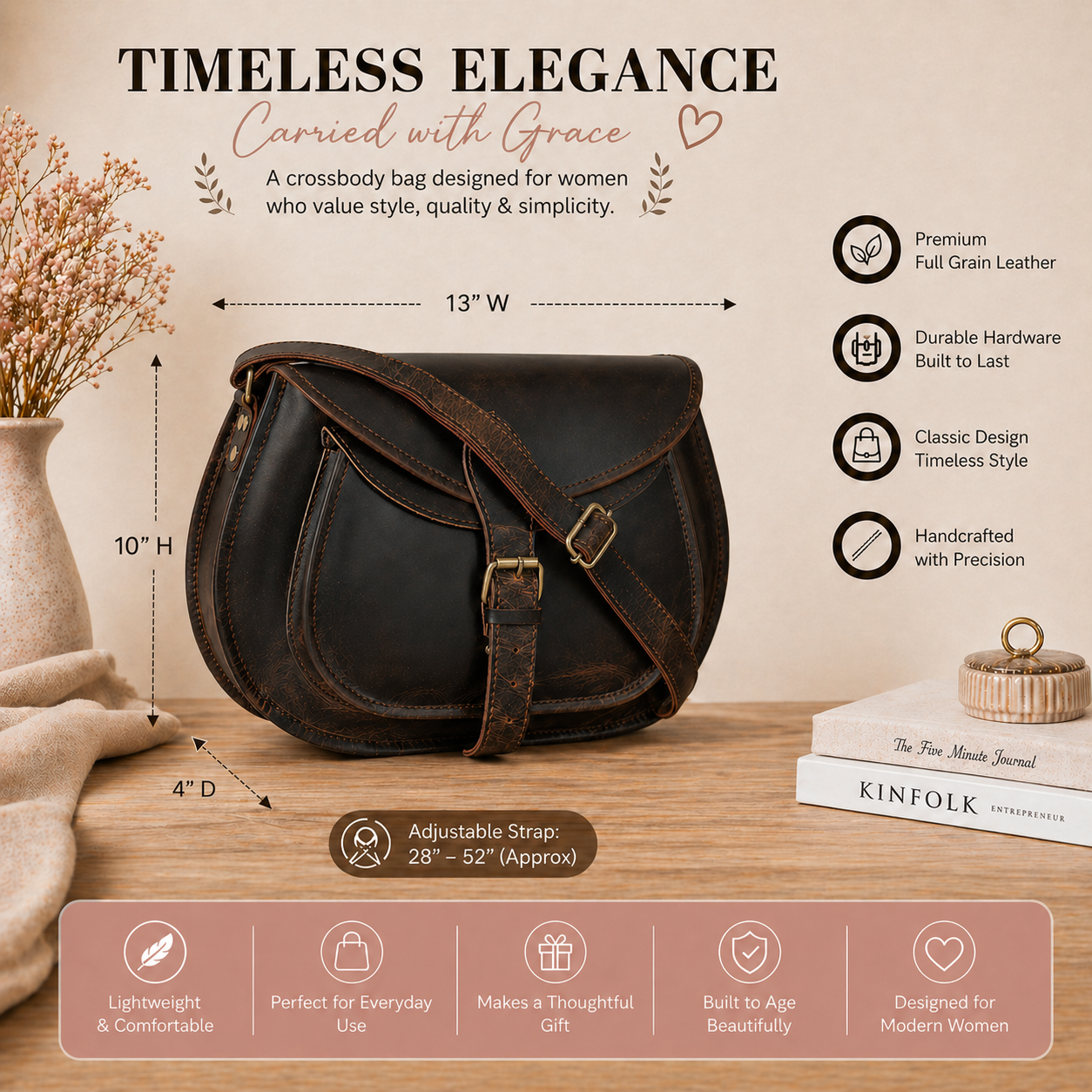 Leather Crossbody For Women - Image 5